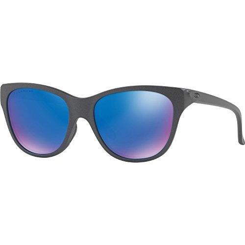Oakley Women's Hold Out Polarized Iridium Cateye Sunglasses, Steel, 55 mm Sunglasses for Women Oakley 