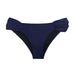 SHEKINI Swimwear Shirred Side Low-Rise Hipster Bikini Bottom for Women (Medium/(US 8-10), Malibu Blue) Women's Swimwear SHEKINI 