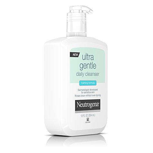 Neutrogena Ultra Gentle Daily Facial Cleanser for Sensitive Skin, Oil-Free, Soap-Free, Hypoallergenic & Non-Comedogenic Foaming Face Wash, 12 fl. Oz (Pack of 3) Skin Care Neutrogena 