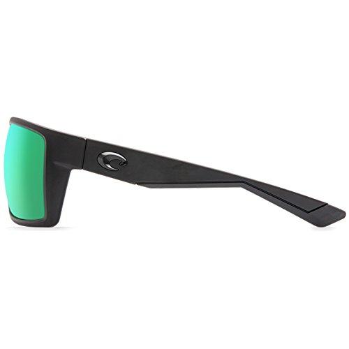 Costa Del Mar Reefton Sunglasses Blackout/Green Mirror 580Plastic Sunglasses Costa Del Mar 