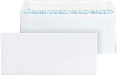 Mead #10 Envelopes, Security Printed Lining for Privacy, Press-It Seal-It Self Adhesive Closure, All-Purpose 20-lb Paper, 4-1/8" x 9-1/2", White, 45 per Box (75026) Office Product Mead 