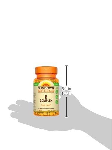 Sundown Naturals Vitamin B Complex 100% RDV, 100 Tablets (Pack of 3) Supplement Sundown Naturals 