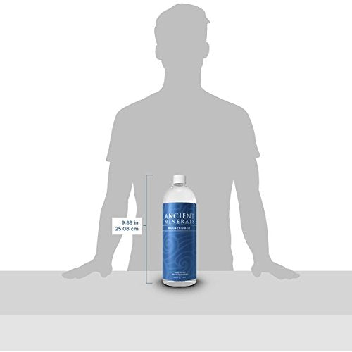 Ancient Minerals Magnesium Oil Spray Bottle of Pure Genuine Zechstein Magnesium Chloride - Topical Magnesium Supplement for Skin Application and Dermal Absorption (33.8oz) Supplement Ancient Minerals 