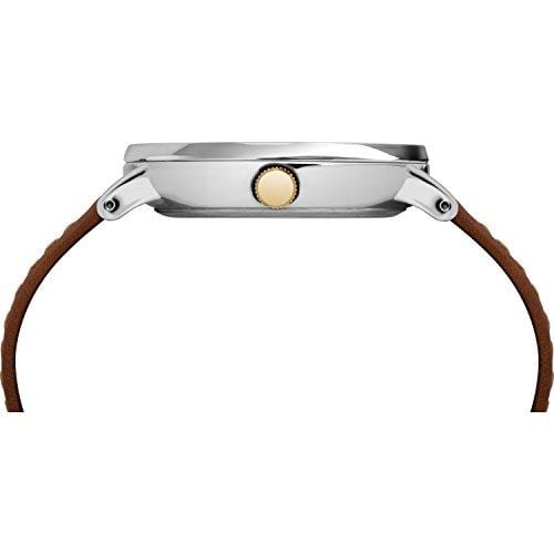 Timex Men's TW2R63900 Southview 41mm Tan/Silver-Tone/Blue Leather Strap Watch Watch Timex 