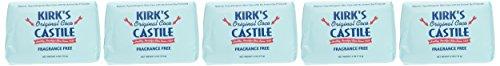 Kirk's Coco Castile Soap, Fragrance Free (5 Pack) Natural Soap Kirk's 