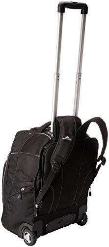 High Sierra Powerglide Wheeled Laptop Backpack, Black (Black, Black) Backpack High Sierra 