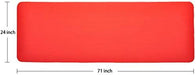 BalanceFrom GoCloud All-Purpose 1-Inch Extra Thick High Density Anti-Tear Exercise Yoga Mat with Carrying Strap (Red) Sports BalanceFrom 