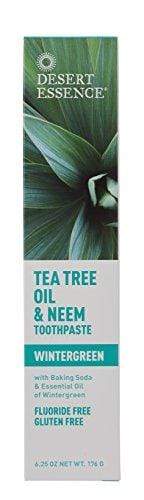Tea Tree Oil & Neem Wintergreen Toothpaste 6.25oz Toothpaste Desert Essence 