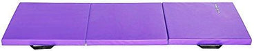 BalanceFrom 2" Thick Tri-Fold Folding Exercise Mat with Carrying Handles for MMA, Gymnastics and Home Gym Protective Flooring (Purple) Sports BalanceFrom 