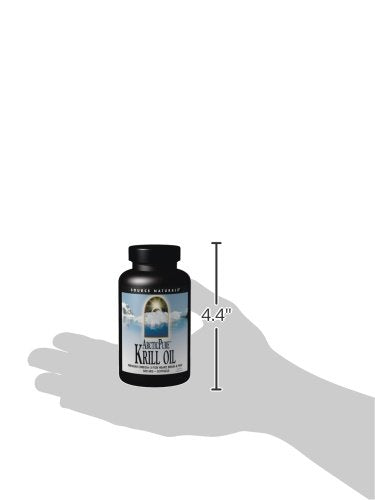 Source Naturals ArcticPure Krill Oil 500mg, Premium Omega-3 for Heart, Brain, and PMS, 120 Softgels Supplement Source Naturals 
