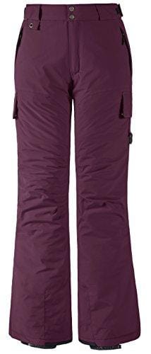 Wantdo Women's Waterproof Padding Insulated Cargo Snow Pants Ski Wantdo 
