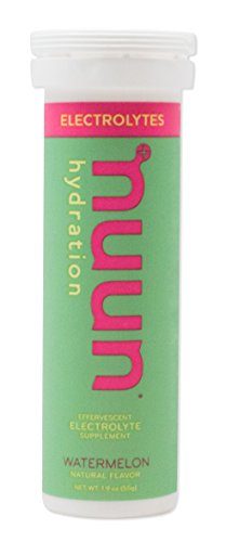 Nuun Hydration: Electrolyte Drink Tablets, Watermelon, Box of 4 Tubes (40 servings), to Recover Essential Electrolytes Lost Through Sweat Supplement Nuun 