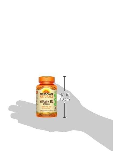 Sundown Naturals Vitamin D3 2000 IU, 350 Softgels Supplement Sundown Naturals 