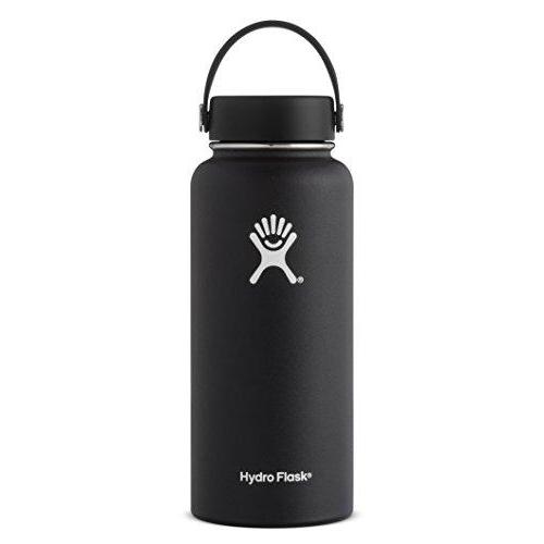 Hydro Flask 40 oz Double Wall Vacuum Insulated Stainless Steel Leak Proof Sports Water Bottle, Wide Mouth with BPA Free Flex Cap, Black Sport & Recreation Hydro Flask 