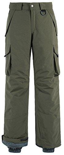 Wantdo Men's Waterproof Warm Padding Insulated Snow Pants Cargo Pants Ski Wantdo 