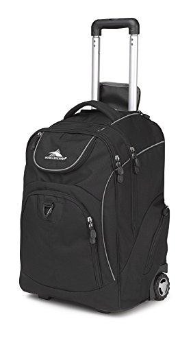 High Sierra Powerglide Wheeled Laptop Backpack, Black (Black, Black) Backpack High Sierra 