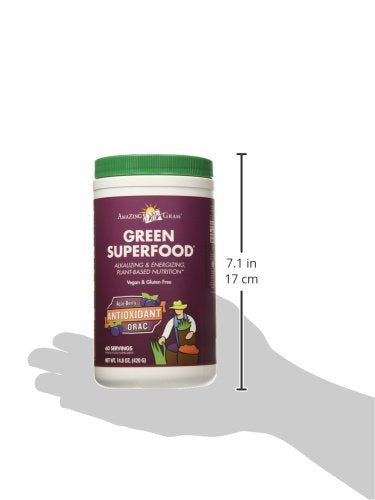Amazing Grass Green Superfood Antioxidant Organic Powder with Wheat Grass, Elderberry, and Greens, Flavor: Sweet Berry, 60 Servings Supplement Amazing Grass 
