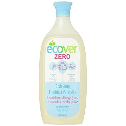 Ecover Natural Plant-Based Liquid Dish Soap, Fragrance Free, 25 Ounce Dish Soap Ecover 