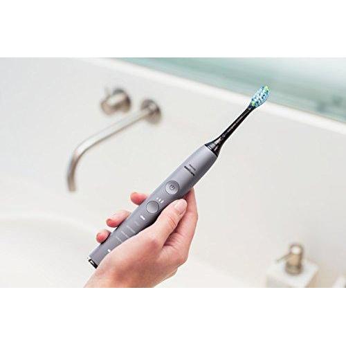 Philips Sonicare Diamond Clean Smart Electric 9300 Series Rechargeable Toothbrush for Complete Oral Care, Grey, HX9903/41 Electric Toothbrush Philips Sonicare 