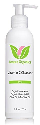 Amara Organics Facial Cleanser with 15% Vitamin C, 6 fl. oz. Skin Care Amara Organics 