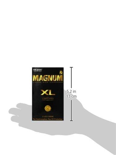 Trojan Magnum Xl Lubricated Condoms, 12 Count Condom Trojan 