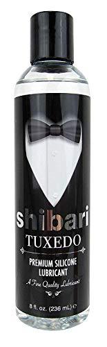 Shibari Tuxedo, A Fine Quality Personal Lubricant; Premium Silicone Based Lube, 8 Ounce Bottle Lubricant Shibari 