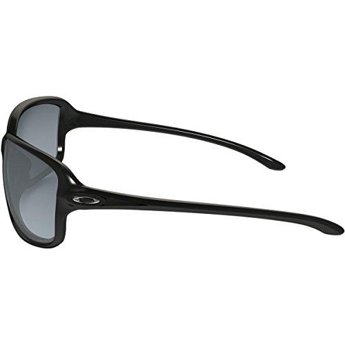 Oakley Women's Cohort Polarized Rectangular Sunglasses, Polished Black, 61 mm Sunglasses for Women Oakley 