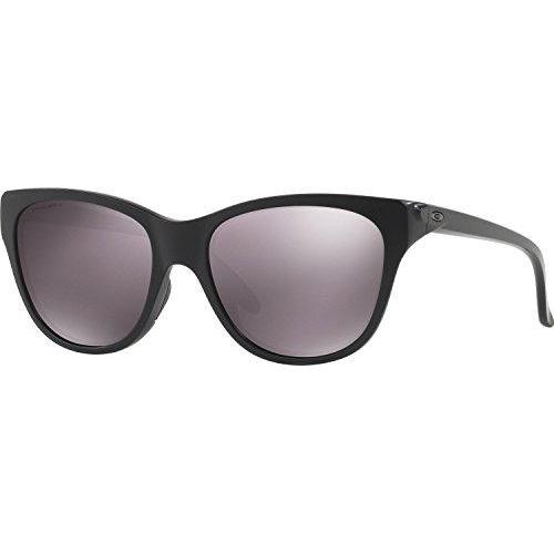 Oakley Women's Hold Out Polarized Iridium Cateye Sunglasses, Matte Black, 55 mm Sunglasses for Women Oakley 