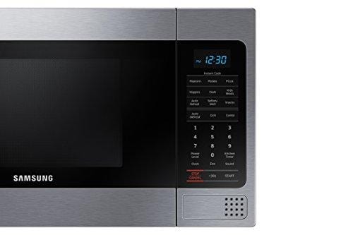 Samsung MG11H2020CT 1.1 cu. ft. Countertop Grill Microwave Oven with Ceramic Enamel Interior, Black Major Appliances Samsung 