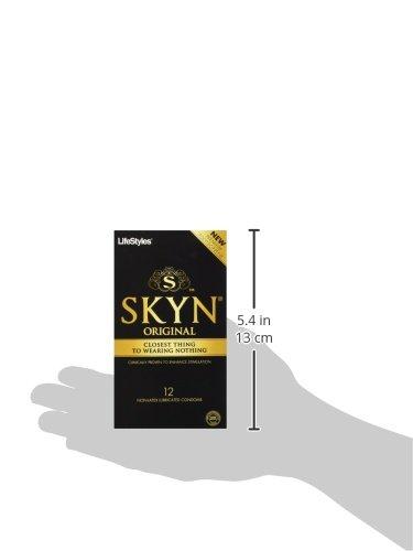 LifeStyles SKYN Condoms Lubricated Non-Latex, 12 ea Condom LifeStyles 