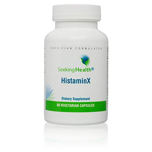 HistaminX | Natural Nettle, Quercetin, Rutin, Bromelain Blend with Broccoli Seed Extract | 60 Vegetarian Capsules | Seeking Health | Physician Formulated Supplement Seeking Health 