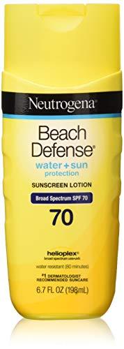 Neutrogena Beach Defense Water Resistant Sunscreen Body Lotion with Broad Spectrum SPF 70, Oil-Free and Fast-Absorbing, 6.7 oz Skin Care Neutrogena 