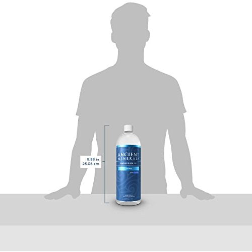 Ancient Minerals Magnesium Oil Ultra with OptiMSM, Refill 33.8 oz. - Pure Genuine Zechstein Magnesium Chloride Supplement with MSM - Best Topical Skin Application for Dermal Absorption Supplement Ancient Minerals 