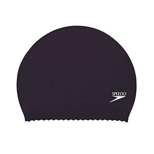 Speedo Solid Latex Swimming Cap Black Unisex Water & UV Protection (2-Pack) Swim Cap Speedo 