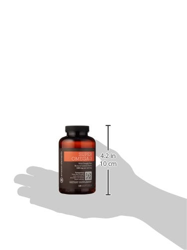 Amazon Elements Super Omega-3, Natural Lemon Flavor, 1280 mg per serving, 120 Softgels, 2 month supply Supplement Amazon Elements 