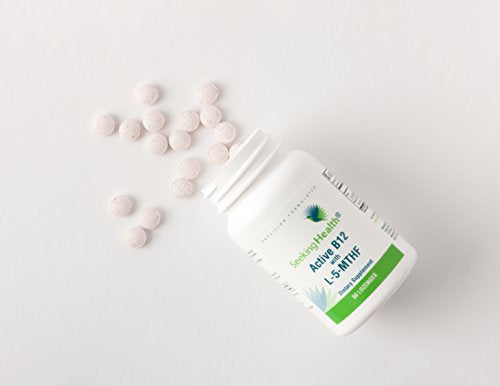 Seeking Health | Active B12 Lozenge with L-5 MTHF | Vitamin B12 Supplement | Methylfolate | 60 Lozenges Supplement Seeking Health 