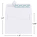 Eupako A2 White Paper Envelopes 100 Pack 4.375x5.75" Invitation Envelopes Self Seal for RSVP, Wedding, Thank you Notes, Greeting Cards, Photos, Announcements Office Product Eupako 