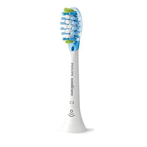 Philips Sonicare Premium Plaque Control replacement toothbrush heads, HX9044/65, Smart recognition, White 4-pk Brush Head Philips Sonicare 