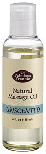 Massage Oil Unscented 4oz Natural A Base Oil for Aromatherapy, Essential Oil or Massage use. Made with Safflower, Grapeseed, Sweet Almond and more Essential Oil Fabulous Frannie 