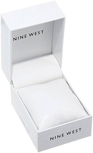 Nine West Women's NW/1994RGGY Rose Gold-Tone and Grey Strap Watch Watch NINE WEST 