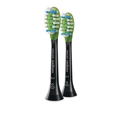 Philips Sonicare Premium White replacement toothbrush heads, HX9062/95, Smart recognition, Black 2-pk Brush Head Philips Sonicare 