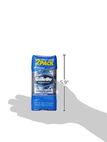 Gillette Endurance Antiperspirant / Deodorant, Cool Wave Clear Gel, 3.8 Ounce (Pack of 2), Packaging may Vary Drugstore Gillette 