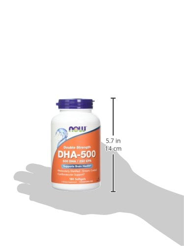 NOW DHA-500,180 Softgels Supplement NOW Foods 