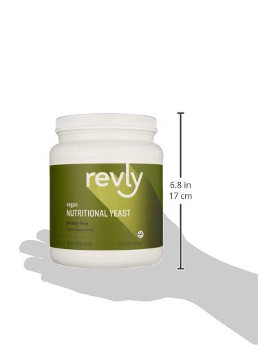 Amazon Brand - Revly Nutritional Yeast Superfood Powder, 15.9 Ounce, 30 Servings, Vegan Supplement Revly 