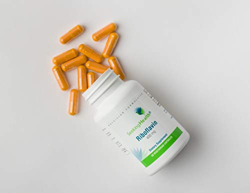 Riboflavin | 60 Vegetarian Capsules | Seeking Health | 400 mg Riboflavin | Vitamin B2 Supplement Seeking Health 