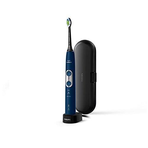 Philips Sonicare Protective Clean 6100 Whitening Rechargeable Electric Toothbrush With Pressure Sensor and Intensity Settings, Hx6871/49, Navy Blue, 1.085 Pound Electric Toothbrush Philips Sonicare 