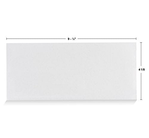 #10 Security Tinted Self-Seal Envelopes - No Window - EnveGuard, Size 4-1/8 X 9-1/2 Inches - White - 24 LB - 100 Count (34100) Office Product Aimoh 
