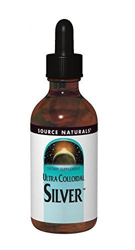 Source Naturals Ultra Colloidal Silver 10 ppm Liquid - Pure, Premium Silver Mineral Immune Supplement - Cold Season Defense - 4 oz Supplement Source Naturals 