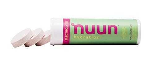 Nuun Hydration: Electrolyte Drink Tablets, Watermelon, Box of 4 Tubes (40 servings), to Recover Essential Electrolytes Lost Through Sweat Supplement Nuun 