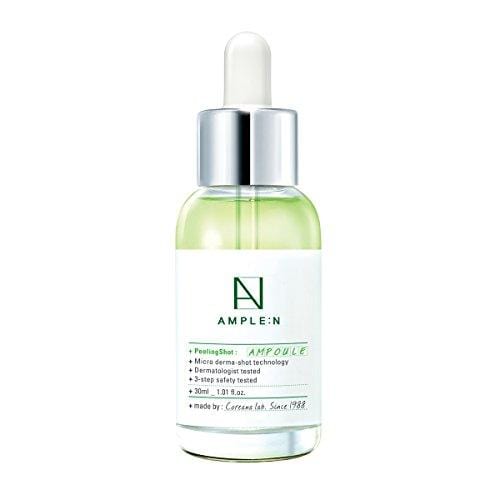 [AMPLE:N] Peeling Shot Ampoule 1.01 fl. oz. (30ml) - AHA, BHA, PHA Peeling Care for Troubled Skin/Korean All in One skin care, Highly Moisturize Skin Care CORÉANA 